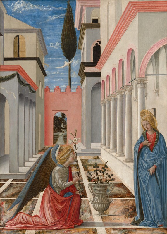 Fra Carnevale, <em>The Annunciation</em> (1445/1450) (National Gallery of Art, Washington, D.C.)